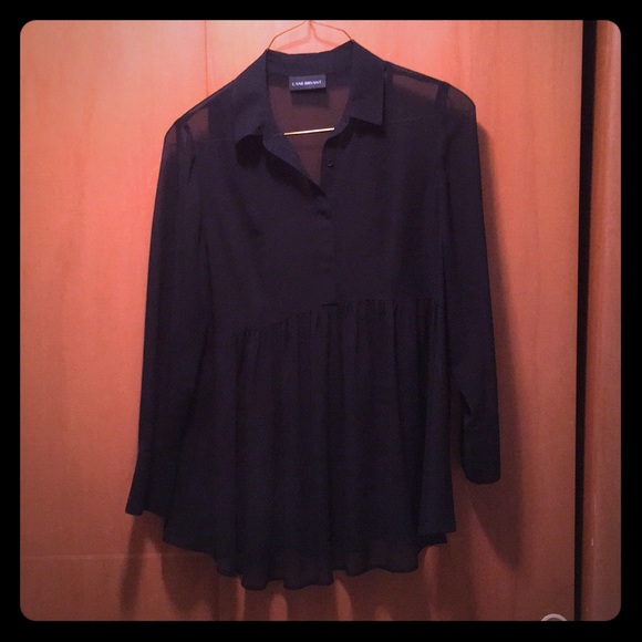 Lane Bryant Tops - Women’s Size 14/16 Black Baby Doll Top Lane Bryant Tops - Women’s Size 14/16 Black Baby Doll Top